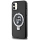 Karl Lagerfeld Ring Stand Karl&Choupette MagSafe case for iPhone 11 / Xr - black