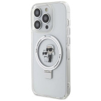 Karl Lagerfeld Ring Stand Karl&Choupette MagSafe case for iPhone 13 Pro / 13 - white