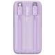 Baseus Comet Series powerbank with display 10000mAh 22.5W - purple + USB-A / USB-C cable