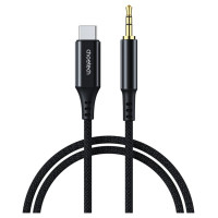 Choetech AUX006 USB-C / mini jack 3.5mm cable 1 m - black