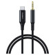 Choetech AUX006 USB-C / mini jack 3.5mm cable 1 m - black