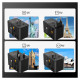 Choetech PD5022 70W EU/US/AUS/UK Travel Adapter with Built-in USB-C Cable - Black