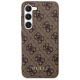 Guess 4G Metal Gold Logo case for Samsung Galaxy S24+ - brown