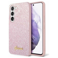 Guess Glitter Script case for Samsung Galaxy S24+ - pink