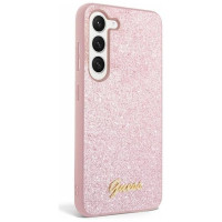 Guess Glitter Script case for Samsung Galaxy S24+ - pink