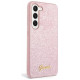 Guess Glitter Script case for Samsung Galaxy S24+ - pink