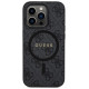 Guess 4G Collection Leather Metal Logo MagSafe Case for iPhone 14 Pro Max - Black