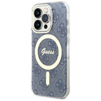Guess IML 4G MagSafe case for iPhone 15 Pro Max - blue