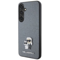 Karl Lagerfeld KLHCS24MPSAKCMPG S24+ S926 hardcase gray/gray Saffiano Karl & Choupette Metal Pin