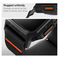 Spigen Lite Fit Pro Case with Strap for Apple Watch 4 / 5 / 6 / 7 / 8 / 9 / SE (44 / 45 mm) - Matte Black
