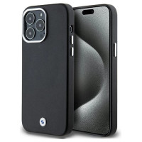 BMW Signature Wrapped Metal MagSafe case for iPhone 15 Pro Max - black