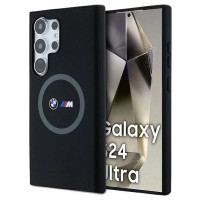 BMW M Silicone Printed Ring MagSafe case for Samsung Galaxy S24 Ultra - black