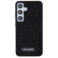 Karl Lagerfeld Rhinestone Metal Logo case for Samsung Galaxy S24+ - black
