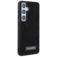 Karl Lagerfeld Rhinestone Metal Logo case for Samsung Galaxy S24+ - black