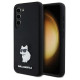 Karl Lagerfeld Silicone Choupette Metal Pin case for Samsung Galaxy S23 - black