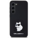 Karl Lagerfeld Silicone Choupette Metal Pin case for Samsung Galaxy S23 - black