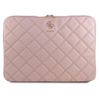 Guess Quilted 4G cover for a 16" laptop - pink