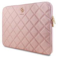 Guess Quilted 4G cover for a 16" laptop - pink