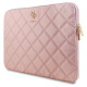 Guess Quilted 4G cover for a 16" laptop - pink