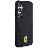 Ferrari Hot Stamp V Lines MagSafe case for Samsung Galaxy S24+ - black