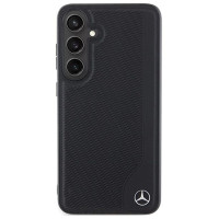 Mercedes Leather Debossed Line MagSafe case for Samsung Galaxy S24 - black