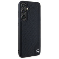 Mercedes Leather Debossed Line MagSafe case for Samsung Galaxy S24 - black