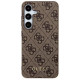Guess 4G Metal Gold Logo case for Samsung Galaxy S24 - brown