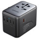 Joyroom JR-TCW02 65W Travel Adapter Universal EU / US / JP / AU / UK / CN - Black