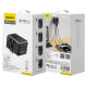 Dudao A65Pro 65W EU / US / JP / AUS / UK travel adapter 2x USB-C 2x USB-A - black