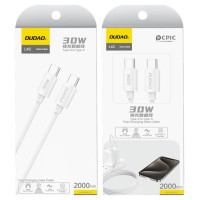 Dudao L4C USB-C / USB-C 30W 2m Cable - White