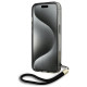 Karl Lagerfeld IML Mono KL Pattern & Cord case for iPhone 15 Pro Max - black
