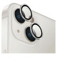 Uniq Optix Aluminum Camera Lens Protector for iPhone 14/14 Plus camera lens with applicator - silver