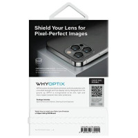 Uniq Optix Aluminum Camera Lens Protector for iPhone 14/14 Plus camera lens with applicator - silver
