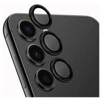 Uniq Optix Aluminum Camera Lens Protector for Samsung Galaxy S24+ camera lens with applicator - black