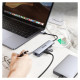 Ugreen CM266 60812 5in1 USB-A 3.0 - RJ45 / 3x USB-A 3.0 / micro USB adapter - gray