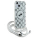 Karl Lagerfeld IML Crossbody Monogram Karl & Choupette Head MagSafe Case for iPhone 15 / 14 / 13 - Transparent