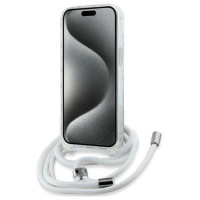 Karl Lagerfeld IML Crossbody Monogram Karl & Choupette Head MagSafe Case for iPhone 15 / 14 / 13 - Transparent