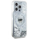 Karl Lagerfeld Liquid Glitter Karl Head MagSafe case for iPhone 15 Pro Max - transparent