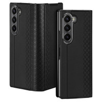 Dux Ducis Brill leather case for Samsung Galaxy Z Fold 6 with flap and card slot - black