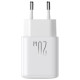 Joyroom JR-TCF12 mains charger 2x USB-C 20W PD / QC 3.0 - white