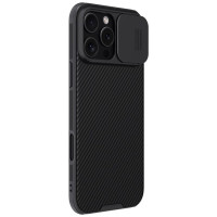 Nillkin CamShield Pro Case for iPhone 16 Pro Max with camera cover - black