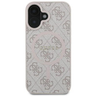 Guess 4G Ring Classic Logo MagSafe iPhone 16 Plus Case - Pink