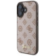 Guess Peony Script MagSafe iPhone 16 Case - Brown