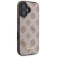 Guess Peony Script MagSafe iPhone 16 Case - Brown