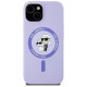 Karl Lagerfeld Silicone Karl&Choupette Heads Ring MagSafe iPhone 15 Case - Purple