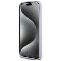 Karl Lagerfeld Silicone Karl&Choupette Heads Ring MagSafe iPhone 15 Case - Purple