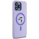 Karl Lagerfeld Silicone Karl&Choupette Heads Ring MagSafe Case for iPhone 15 Pro Max - Purple