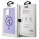 Karl Lagerfeld Silicone Karl&Choupette Heads Ring MagSafe Case for iPhone 15 Pro Max - Purple