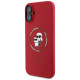 Karl Lagerfeld Silicone Karl&Choupette Heads Ring MagSafe Case for iPhone 16 Plus - Red