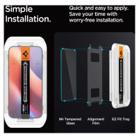 Spigen Glas.tR EZ Fit Privacy Tempered Glass for iPhone 16 Pro Max - 2 pcs.
